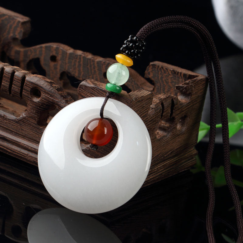 和田玉白玉平安扣吊墜 「和田玉系列」【祈福加持】