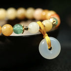 金絲玉多彩「平安好運系列」平安扣手串手鏈 【鹿耳門天后宮祈福加持】