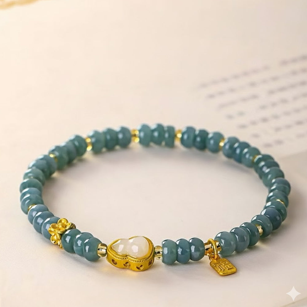 獅來運轉「自在安心系列」翡翠手串 安慧開運文殊青獅【首廟天壇天公廟祈福加持】