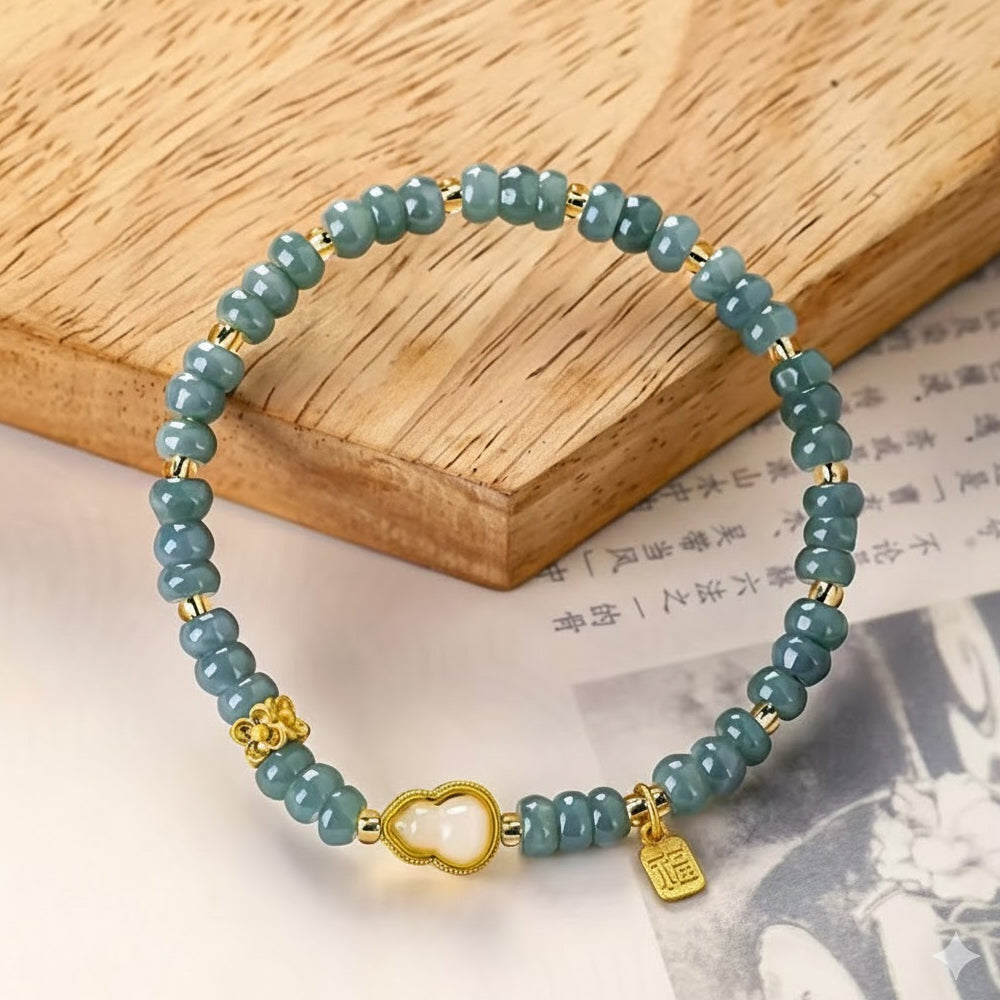 獅來運轉「自在安心系列」翡翠手串 安慧開運文殊青獅【首廟天壇天公廟祈福加持】