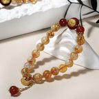 金玉滿堂「來財系列」黃水晶手串 【台南鹿耳門天后宮祈福加持】