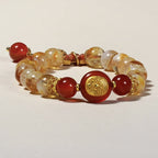 金玉滿堂「來財系列」黃水晶手串 【台南鹿耳門天后宮祈福加持】