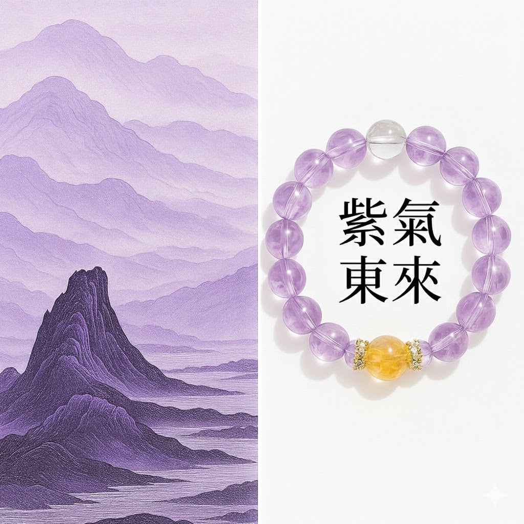 紫阿賽白心經「事業順系列」紫水晶【首廟天壇天公廟祈福加持】