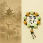 手工精雕漸變蓮花菩提蓮蓬手串「事業順系列」【台南首廟天壇天公廟祈福加持】