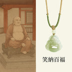 和田玉淺晴水佛公吊墜「和田玉系列」【台南首廟天壇天公廟祈福加持】