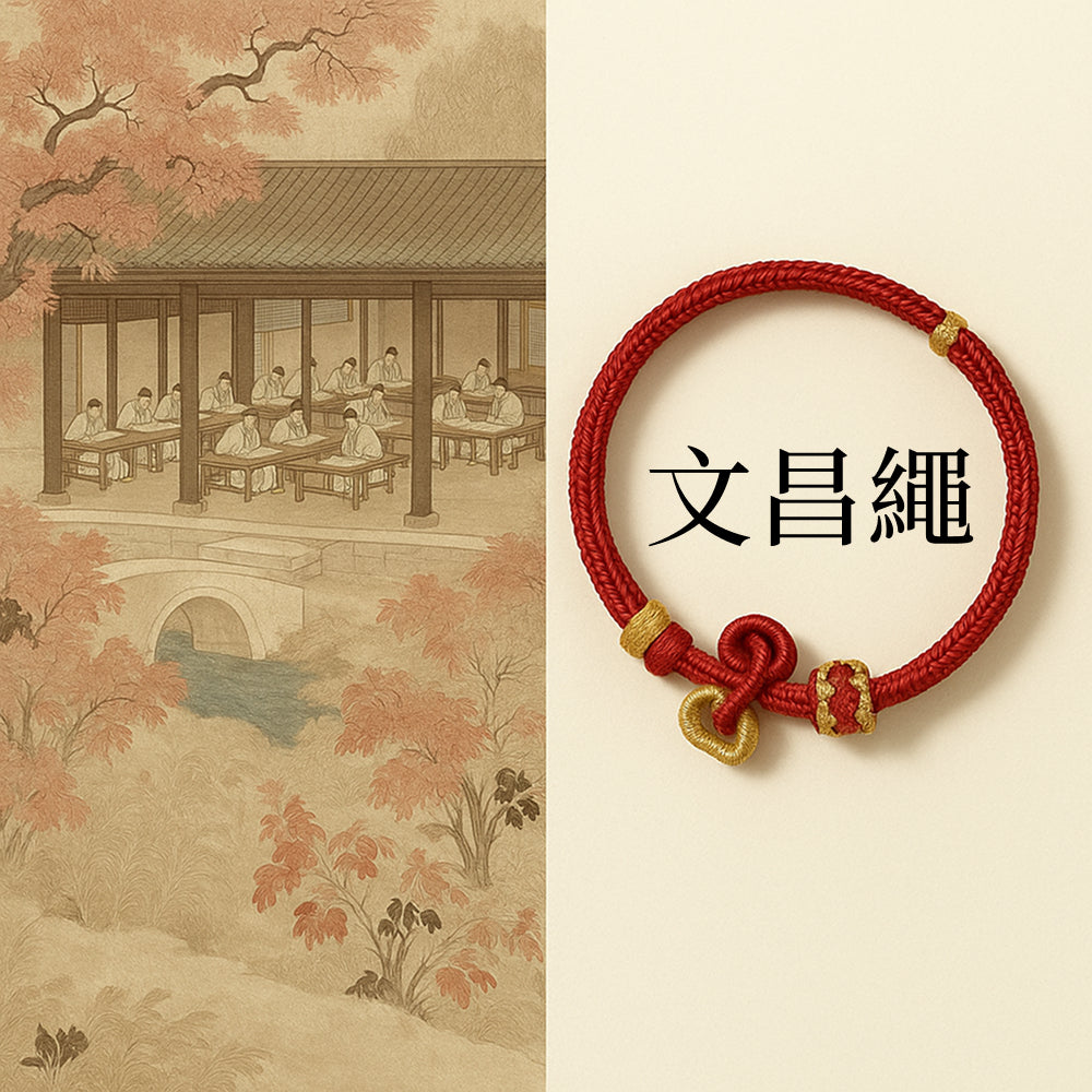 「開智系列」上岸文昌結手繩手工編織錦鯉紅繩 【臺南孔廟祈福加持】