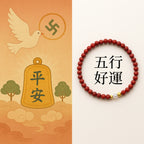 多宝五行朱砂「平安順系列」手串 【鹿耳門天后宮祈福加持】