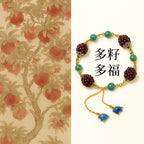 石榴石配天河石景泰藍手串「圓滿開運」【首廟天壇天公廟祈福加持】