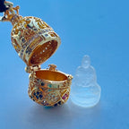 東魅花開見佛琉璃項鏈嘎烏盒復古合金項鏈隨身禮佛龕「自在安心系列」【首廟天壇天公廟祈福加持】