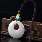 和田玉白玉平安扣吊墜 「和田玉系列」【祈福加持】