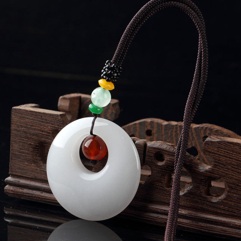 和田玉白玉平安扣吊墜 「和田玉系列」【祈福加持】