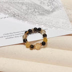 金霸「財源廣進」黃水晶金虎眼石戒指項鍊【祈福加持】