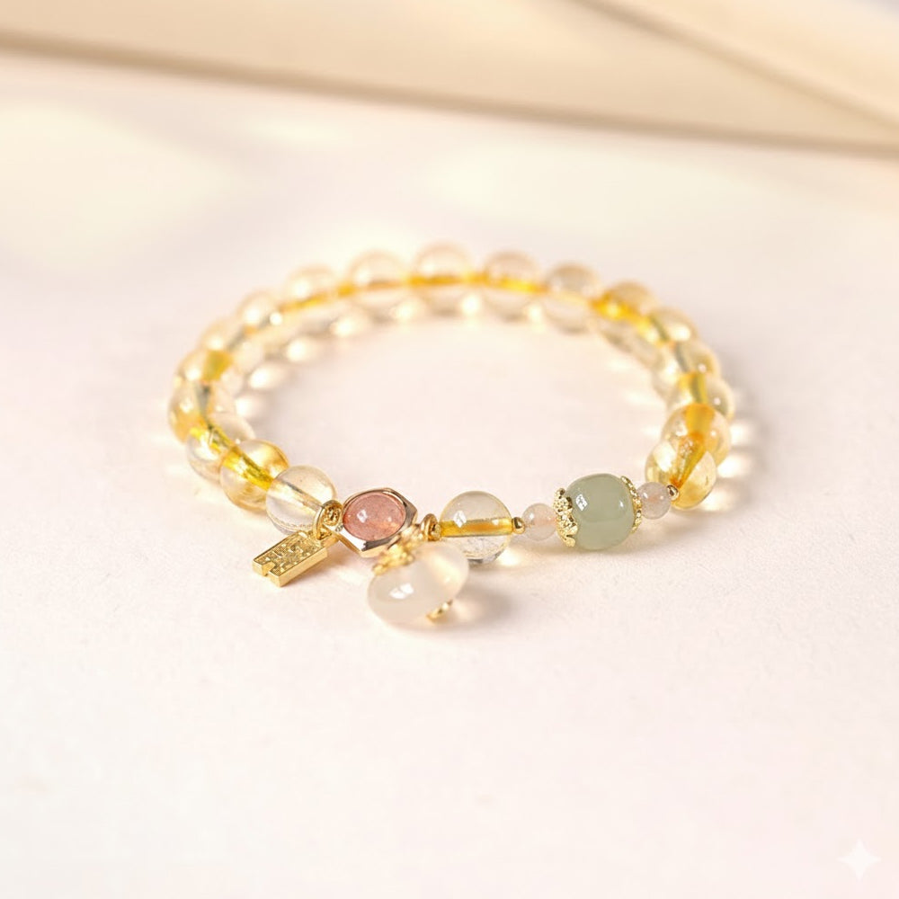 財富黃水晶手串「圓滿開運」【首廟天壇天公廟祈福加持】