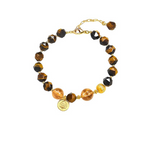 財星高照虎眼石天然黃水晶「來財系列」手串【佛光山高雄祈福加持】