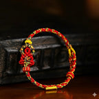 白文殊「開智系列」手繩智慧輪佛結紅繩男女款【台南孔廟祈福加持】