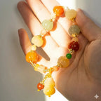 金絲玉南瓜手串白玉菩提竹節葫蘆手鏈「圓滿開運」【首廟天壇天公廟祈福加持】