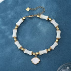 白雲母和田玉手鏈「圓滿開運」【首廟天壇天公廟祈福加持】