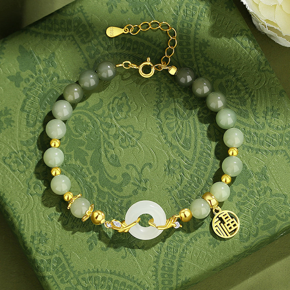 和田玉手串女款平安扣手鏈「和田玉系列」【首廟天壇天公廟祈福加持】