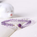 「開智系列」紫氣東來極細天然紫水晶手鏈女多圈雙層 【臺南孔廟祈福加持】