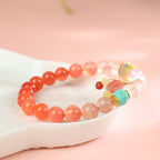 情投意合「好姻緣系列」緋紅瑪瑙手串 【鹿耳門天后宮祈福加持】