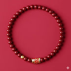 好運錦鯉天然朱砂手串「自在安心系列」蛇年本命年手鍊【首廟天壇天公廟祈福加持】