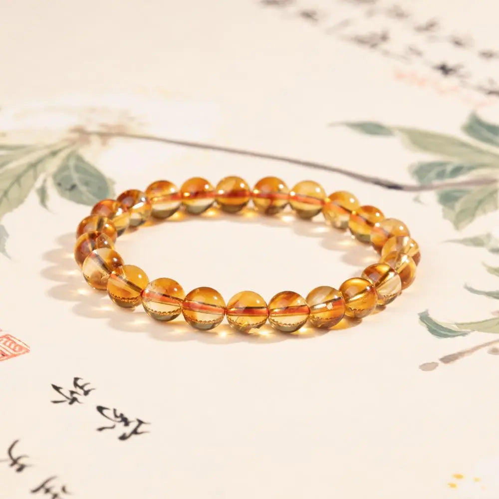 聚金池「來財系列」黃水晶手串天然淨體高檔手串轉運手鏈 【鹿耳門天后宮祈福加持】