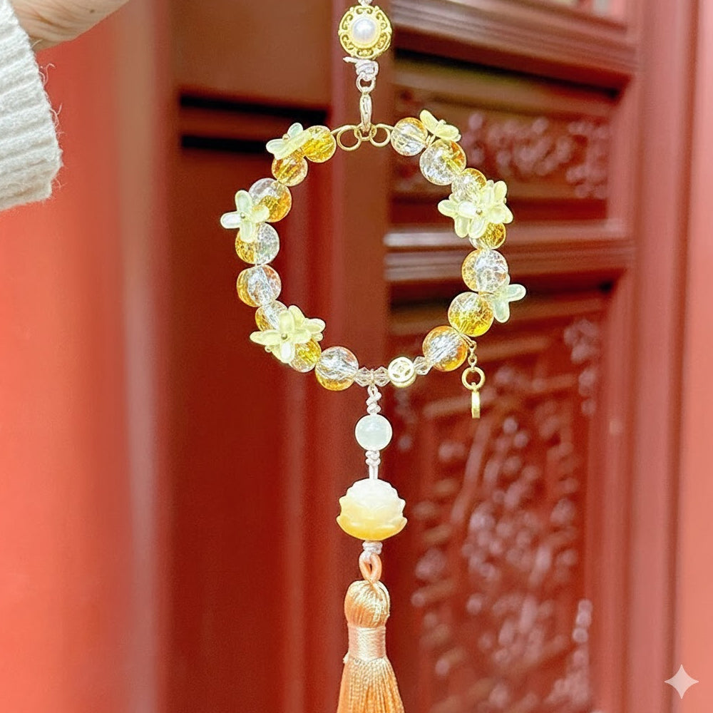 富貴花小金币「財源廣進」汽車掛件 【祈福加持】