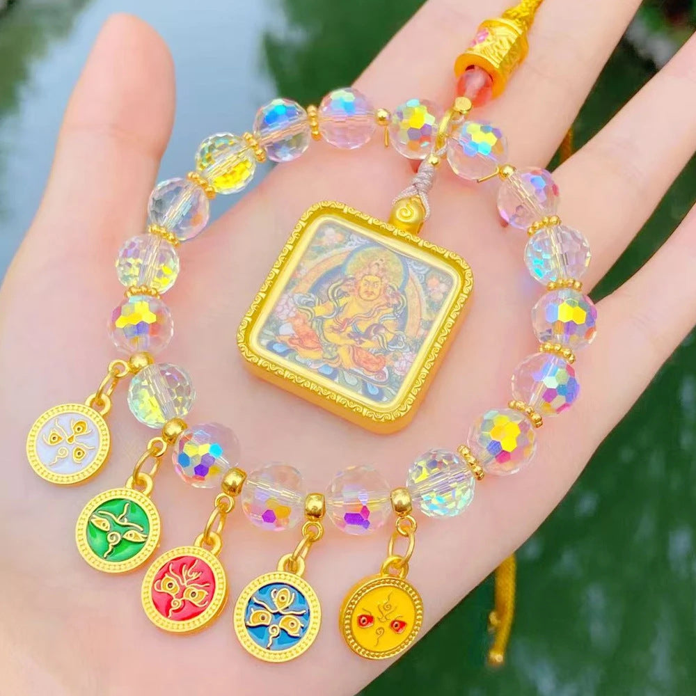 五路爆閃來財掛件掛車「財源廣進」【祈福加持】