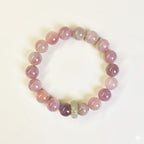 「好姻緣系列」紫馬粉水晶手鏈女芙蓉石手串和田玉 【首廟天壇天公廟祈福加持】