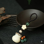 白玉菩提桃花福袋钥匙挂饰 · 開運掛飾「寓意好物系列」【佛光山祈福加持】