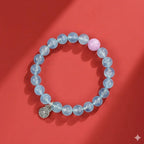 海寶藍手串男女五行白綠幽靈水晶手串「圓滿開運」【首廟天壇天公廟祈福加持】