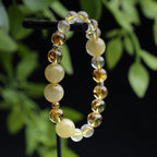 財大氣粗「來財系列」金髮晶手鏈搭配黃塔晶配珠 【鹿耳門天后宮祈福加持】