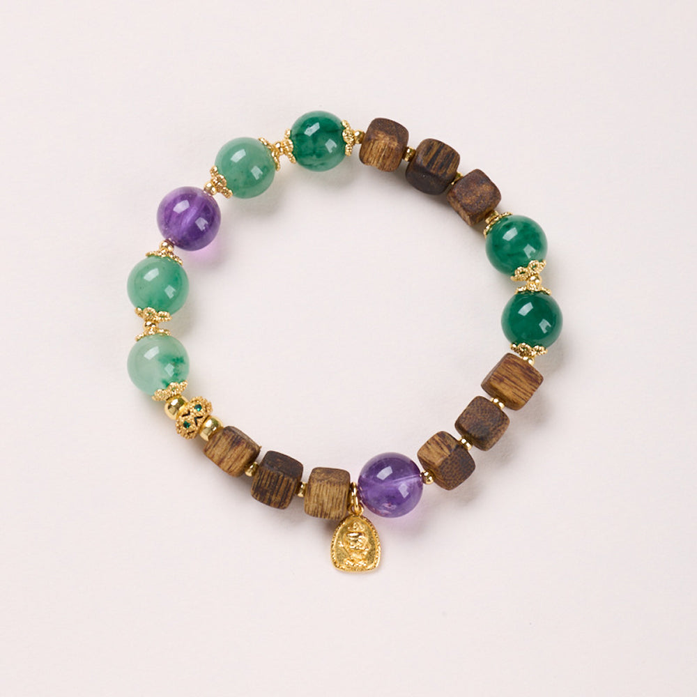 非洲翠手串霓虹翠項鍊「圓滿開運」【首廟天壇天公廟祈福加持】