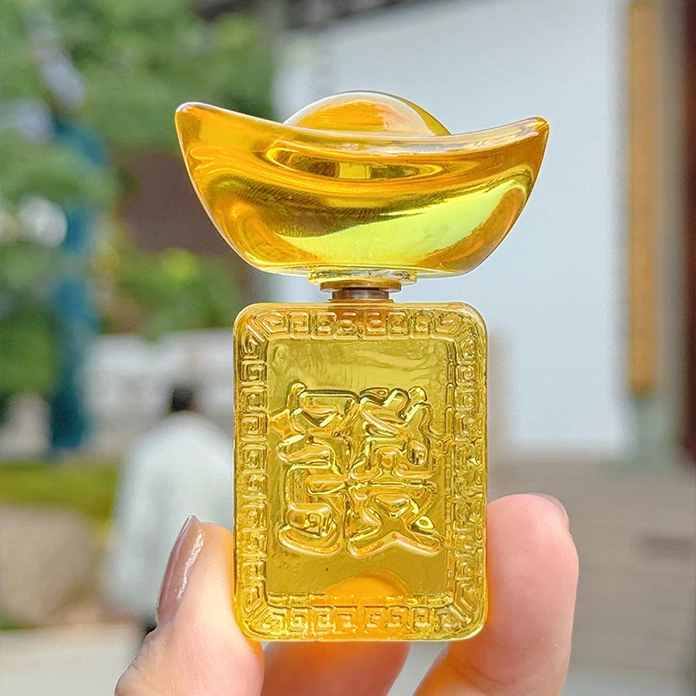 轉轉元寶來財「財源廣進」手把件【祈福加持】