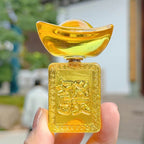 轉轉元寶來財「財源廣進」手把件【祈福加持】