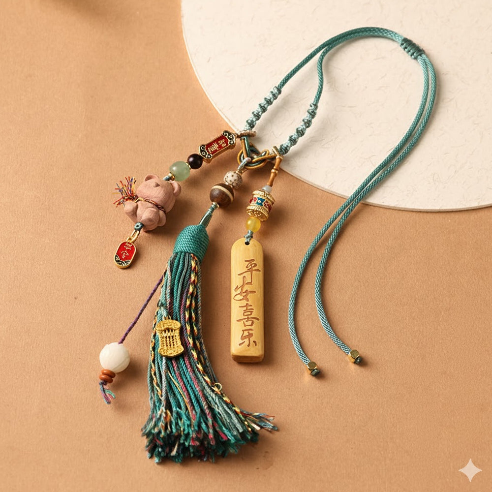 檀香無事牌車掛一路平安順遂「圓滿開運」【首廟天壇天公廟祈福加持】