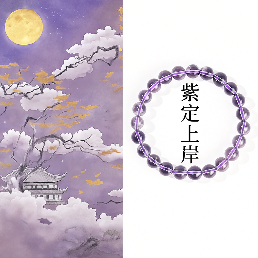紫定上岸「好成績系列」紫水晶手串【台南鹿耳門天后宮祈福加持】