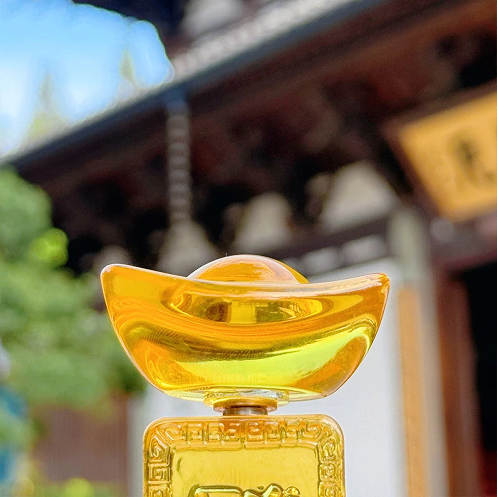 轉轉元寶來財「財源廣進」手把件【祈福加持】