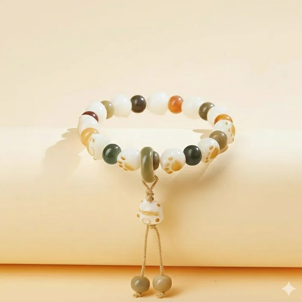 玲瓏可愛貓爪菩提手串「財運來」【首廟天壇天公廟祈福加持】