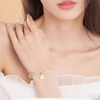 白雲母和田玉手鏈「圓滿開運」【首廟天壇天公廟祈福加持】