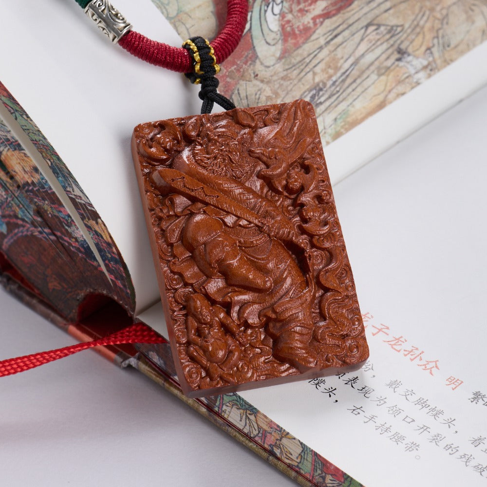 天然雷擊棗木「好運顺」無事牌項鍊天師鍾馗吊墜【祈福加持】