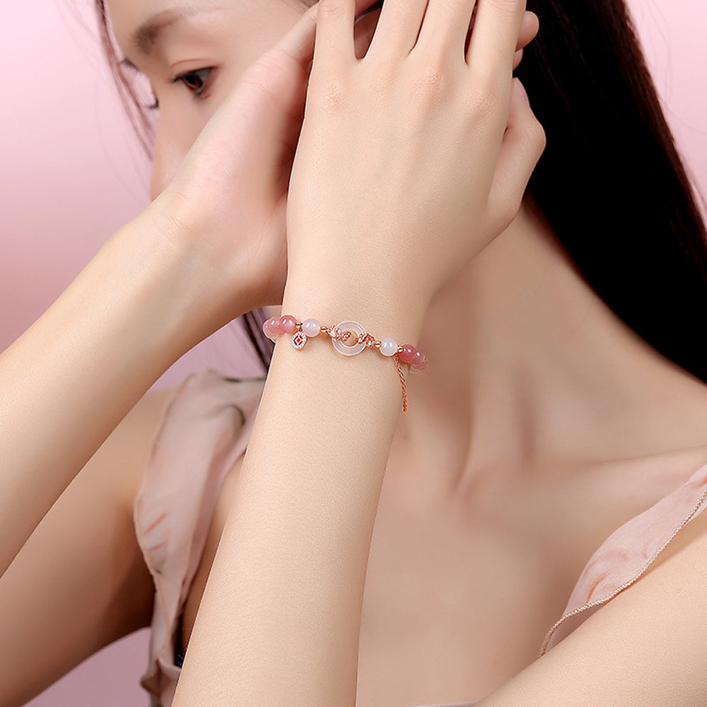 錦鯉鹽源瑪瑙手鍊和田玉平安扣「和田玉系列【首廟天壇天公廟祈福加持】