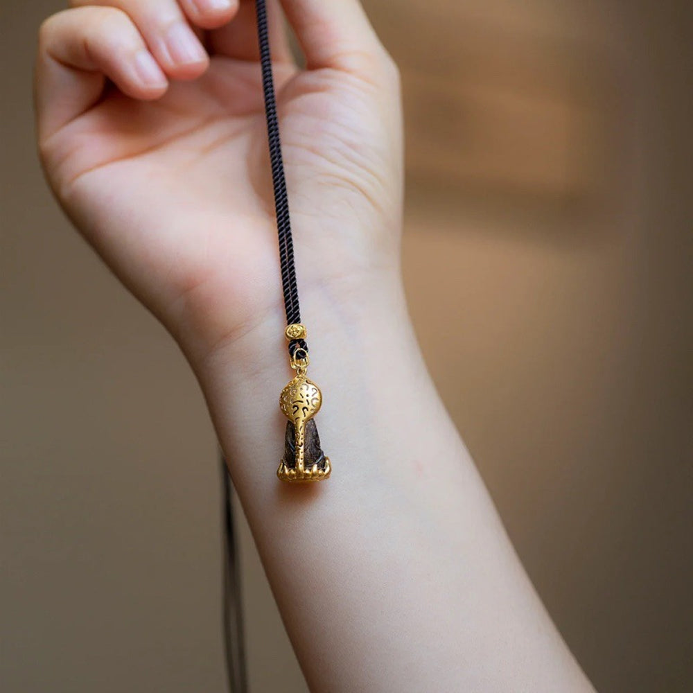 沉香隨身佛護身符吊墜項鍊「好運顺」【祈福加持】