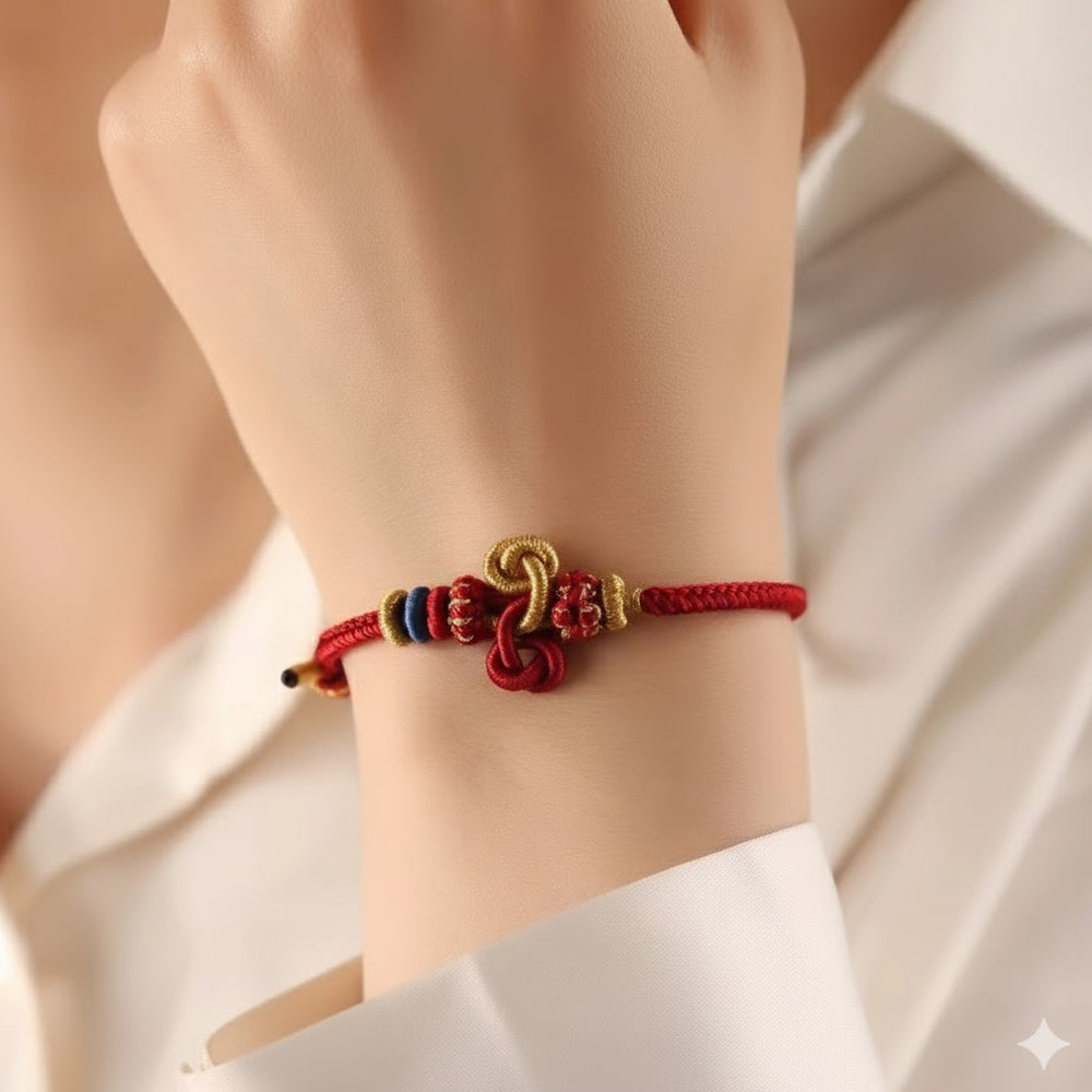 「開智系列」上岸文昌結手繩手工編織錦鯉紅繩 【臺南孔廟祈福加持】