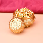 黃銅五福聚寶盆招財盆擺件「招財系列」4cm聚寶盆 + 1cm元寶【100顆】