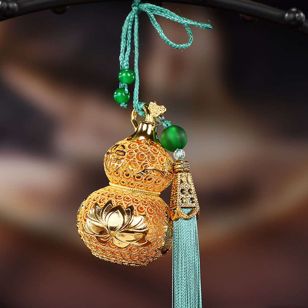 黃銅花絲葫蘆擺件「好運顺」 【祈福加持】