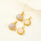 玉如意「平安順系列」和田玉項鍊吊墜煙紫藕粉如意女節日禮物【佛光山祈福加持】