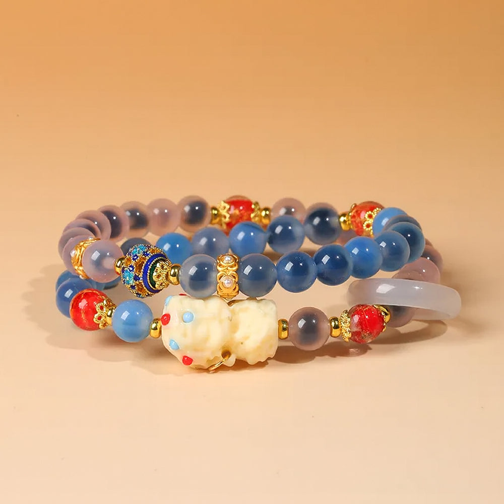 糖心瑪瑙手串上岸轉運男女款「開智系列」【孔廟祈福加持】