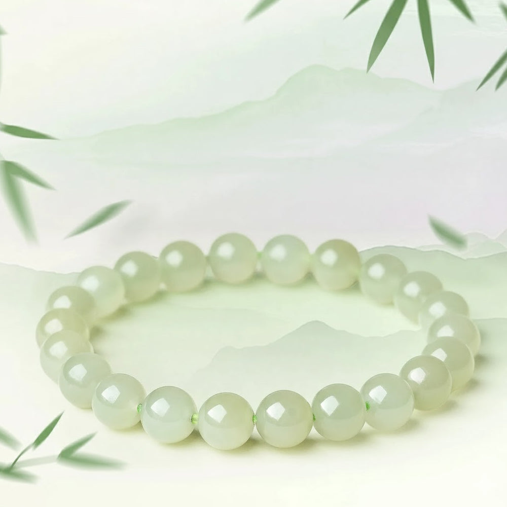 天然和田玉手串「和田玉系列」【台南首廟天壇天公廟祈福加持】