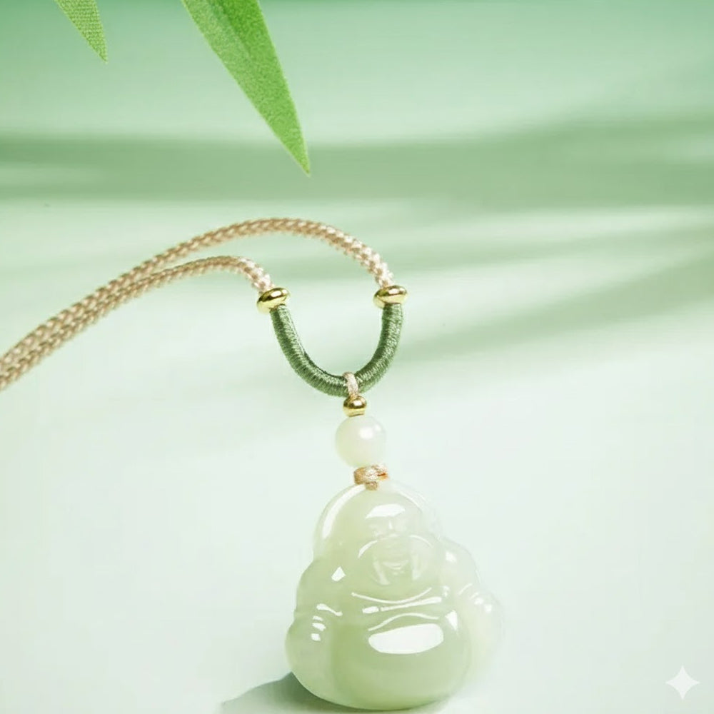 和田玉淺晴水佛公吊墜「和田玉系列」【台南首廟天壇天公廟祈福加持】